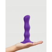 Фиолетовая насадка Strap-On-Me Dildo Geisha Balls size M - Strap-on-me - купить с доставкой в Перми