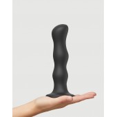 Черная насадка Strap-On-Me Dildo Geisha Balls size XL - Strap-on-me - купить с доставкой в Перми