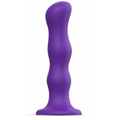 Фиолетовая насадка Strap-On-Me Dildo Geisha Balls size XL - Strap-on-me - купить с доставкой в Перми