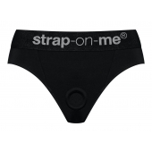 Черные трусики для насадок Heroine Lingerie Harness - size S - Strap-on-me - купить с доставкой в Перми
