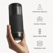 Черный мастурбатор с контролем всасывания Arcwave Pow Stroker - Arcwave - в Перми купить с доставкой