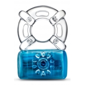 Синее эрекционное виброкольцо Pleaser Rechargeable C-Ring - Blush Novelties - в Перми купить с доставкой
