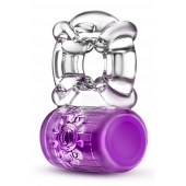 Фиолетовое эрекционное виброкольцо Pleaser Rechargeable C-Ring - Blush Novelties - в Перми купить с доставкой