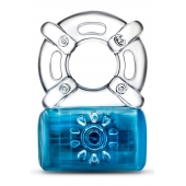 Синее эрекционное виброкольцо One Night Stand Vibrating C-Ring - Blush Novelties - в Перми купить с доставкой