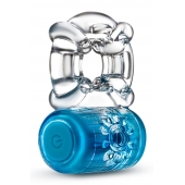 Синее эрекционное виброкольцо One Night Stand Vibrating C-Ring - Blush Novelties - в Перми купить с доставкой