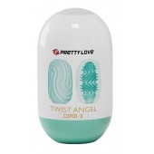 Бирюзовый мастурбатор-яйцо Twist Angel - Baile - в Перми купить с доставкой