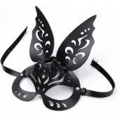 Черная ажурная маска  Зайка  с ушками - Crazy Handmade - купить с доставкой в Перми