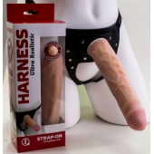 Насадка-фаллос в комплекте с трусиками Harness - 21,6 см. - LOVETOY (А-Полимер) - купить с доставкой в Перми