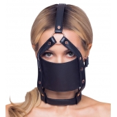 Черный намордник с кляпом-шаром Head Harness With A Gag - Orion - купить с доставкой в Перми