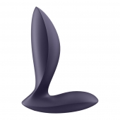 Фиолетовый анальный вибростимулятор Power Plug - Satisfyer - в Перми купить с доставкой