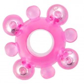 Эрекционное кольцо c бусинками - Toyfa Basic - в Перми купить с доставкой