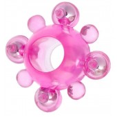 Эрекционное кольцо c бусинками - Toyfa Basic - в Перми купить с доставкой