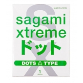 Презерватив Sagami Xtreme Type-E с точками - 1 шт. - Sagami - купить с доставкой в Перми