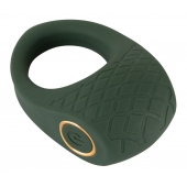Зеленое эрекционное виброкольцо Luxurious Vibro Cock Ring - Orion - в Перми купить с доставкой