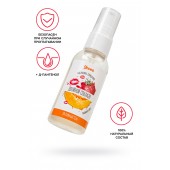 Съедобная гель-смазка Yovee «Двойной соблазн» с Д-пантенолом и вкусом клубники и дыни - 50 мл. - ToyFa - купить с доставкой в Перми