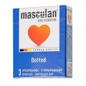 Презервативы с пупырышками Masculan Dotted - 3 шт. - Masculan - купить с доставкой в Перми