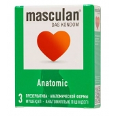 Презервативы анатомической формы Masculan Anatomic - 3 шт. - Masculan - купить с доставкой в Перми