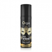 Съедобный гель Dual Vibe Pina Colada с эффектом вибрации и вкусом коктейля пина колада - 15 мл. - ORGIE - купить с доставкой в Перми