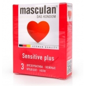 Презервативы Masculan Sensitive plus - 3 шт. - Masculan - купить с доставкой в Перми