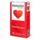 Презервативы Masculan Sensitive plus - 10 шт. - Masculan - купить с доставкой в Перми