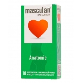 Презервативы анатомической формы Masculan Anatomic - 10 шт. - Masculan - купить с доставкой в Перми