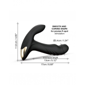 Черный вибромассажер простаты Multi P-Joy с 3 моторами - Dorcel - в Перми купить с доставкой