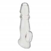 Прозрачная насадка для пениса Girthy Penis Enhancing Sleeve Extension - 17,1 см. - BlueLine - в Перми купить с доставкой