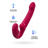 Малиновый безремневой страпон Lapis - 23 см. - Lovense - купить с доставкой в Перми