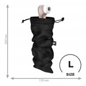 Черный мешочек для хранения игрушек Treasure Bag L - Satisfyer - купить с доставкой в Перми