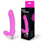 Розовый безремневой страпон Sexy Friend - 1137 - купить с доставкой в Перми