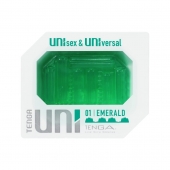 Зеленый мастурбатор-стимулятор Tenga Uni Emerald - Tenga - в Перми купить с доставкой