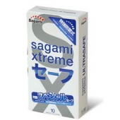 Презервативы Sagami Xtreme Ultrasafe с двойным количеством смазки - 10 шт. - Sagami - купить с доставкой в Перми