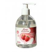 Лубрикант на водной основе Love Protection Raspberry с ароматом малины - 300 мл. - Lola Games - купить с доставкой в Перми