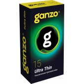 Прозрачные ультратонкие презервативы Ganzo Ultra thin - 15 шт. - Ganzo - купить с доставкой в Перми