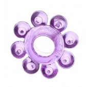 Мягкая фиолетовая гелевая насадка - Toyfa Basic - в Перми купить с доставкой