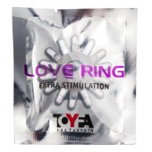 Прозрачное гелевое эрекционное кольцо с шипиками - Toyfa Basic - в Перми купить с доставкой