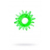 Зеленое эрекционное кольцо-солнце - Toyfa Basic - в Перми купить с доставкой
