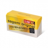 Презервативы увеличенного размера Sagami Original 0.02 XL-size - 12 шт. - Sagami - купить с доставкой в Перми