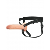 Полый страпон на ремнях 8’’ Hollow Silicone Strap-on - Pipedream - купить с доставкой в Перми