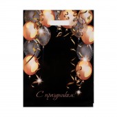 Пакет с вырубной ручкой и принтом в виде шариков (30х40 см) - Сима-Ленд - купить с доставкой в Перми