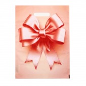 Пакет с принтом в виде банта с вырубной ручкой (30х40 см) - Сима-Ленд - купить с доставкой в Перми