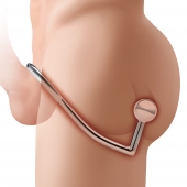 Кольцо на пенис с анальным стимулятором Stainless Steel Anal Hook   Cock Ring - BlueLine - в Перми купить с доставкой