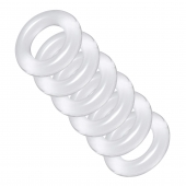 Комплект из 6 прозрачных эрекционных колец Ring Master Custom Ball Stretcher Kit - XR Brands - в Перми купить с доставкой