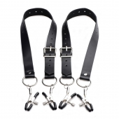 Ремни с зажимами для половых губ Spread Labia Spreader Straps with Clamps - XR Brands - купить с доставкой в Перми