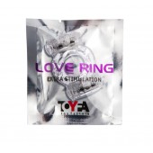 Прозрачное виброкольцо с двумя вибропульками - Toyfa Basic - в Перми купить с доставкой