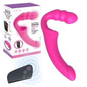 Розовый безремневой страпон Straples Strap-On Dildo - Erokay - купить с доставкой в Перми