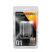Прозрачная насадка с шипами STAY HARD COCK SLEEVE 01 CLEAR - Blush Novelties - в Перми купить с доставкой