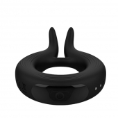 Черное эрекционное кольцо Marry Me Rechargeable Vibrating Cockring - Adrien Lastic - в Перми купить с доставкой