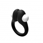 Черное эрекционное кольцо Zippy Vibrating Ring With Bullet - Adrien Lastic - в Перми купить с доставкой
