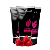 Набор из 3 съедобных лубрикантов JUJU со вкусом малины - JuJu - купить с доставкой в Перми